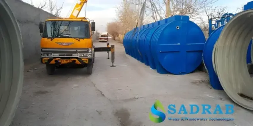 پکیج تصفیه فاضلاب کامپوزیتی با طراحی جمع‌وجور و کم‌جا